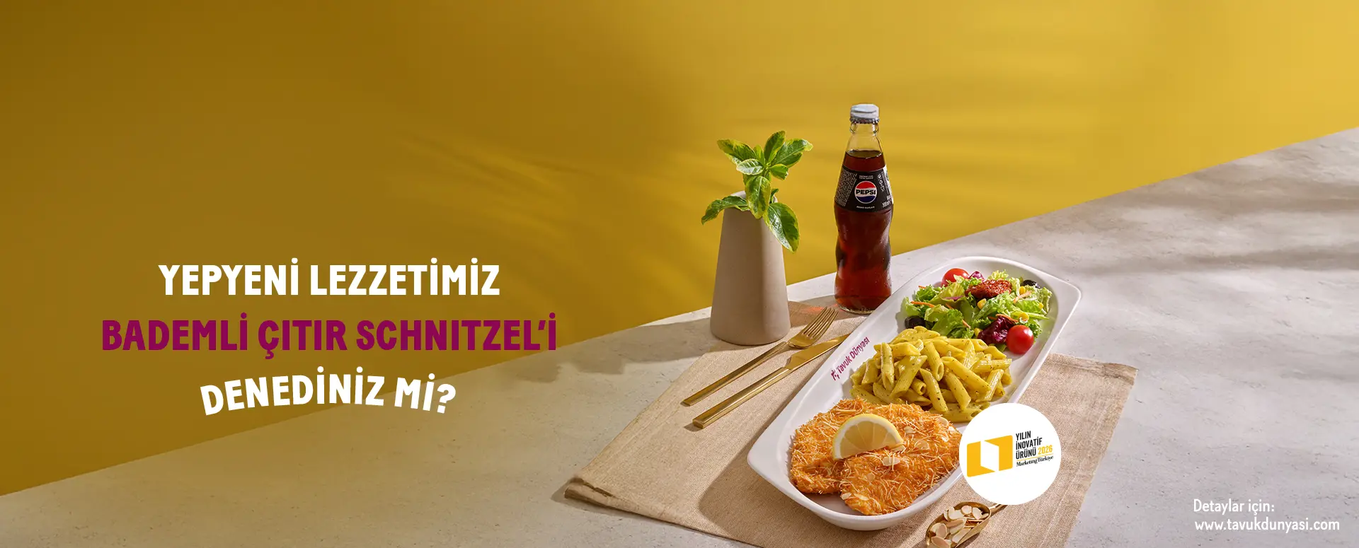 Yeni Ürün Bademli Çıtır Schnitzel